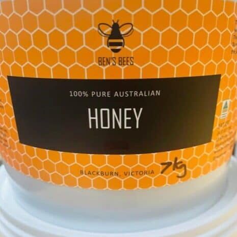 Ben's Bees Pure Raw Honey 7kg Bucket